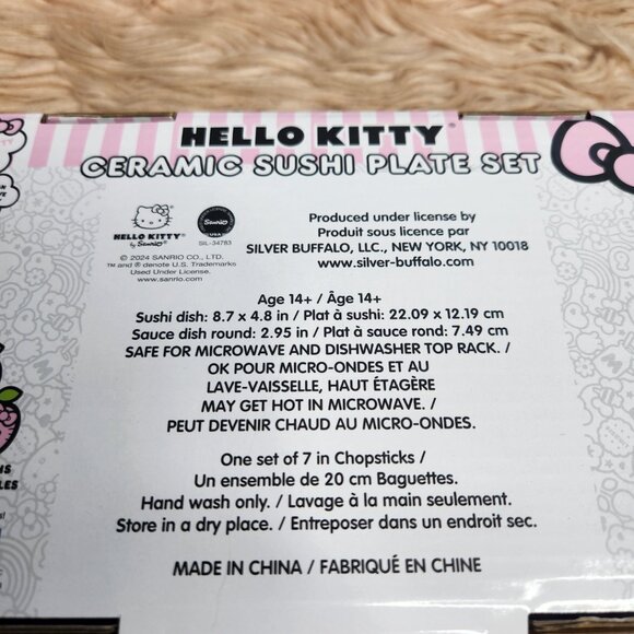 SANRIO HELLO KITTY CERAMIC SUSHI PLATE SET-Variety - Picture 8 of 8